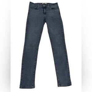 Levi's Women's Skinny Mid Rise Blue Denim 5-Pocket Jeans Size 28